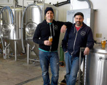 Photo by Kevin Rivoli, The Citizen. Aurora Ale & Lager Co. owners Mark Grimaldi, left, and Joe Shelton recently worked with the Cayuga Economic Development Agency to secure a small business loan for their brewery.