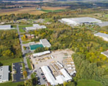 Aerial view of Auburn Industrial Development Authority's (AIDA) Technology Park located in Auburn, NY